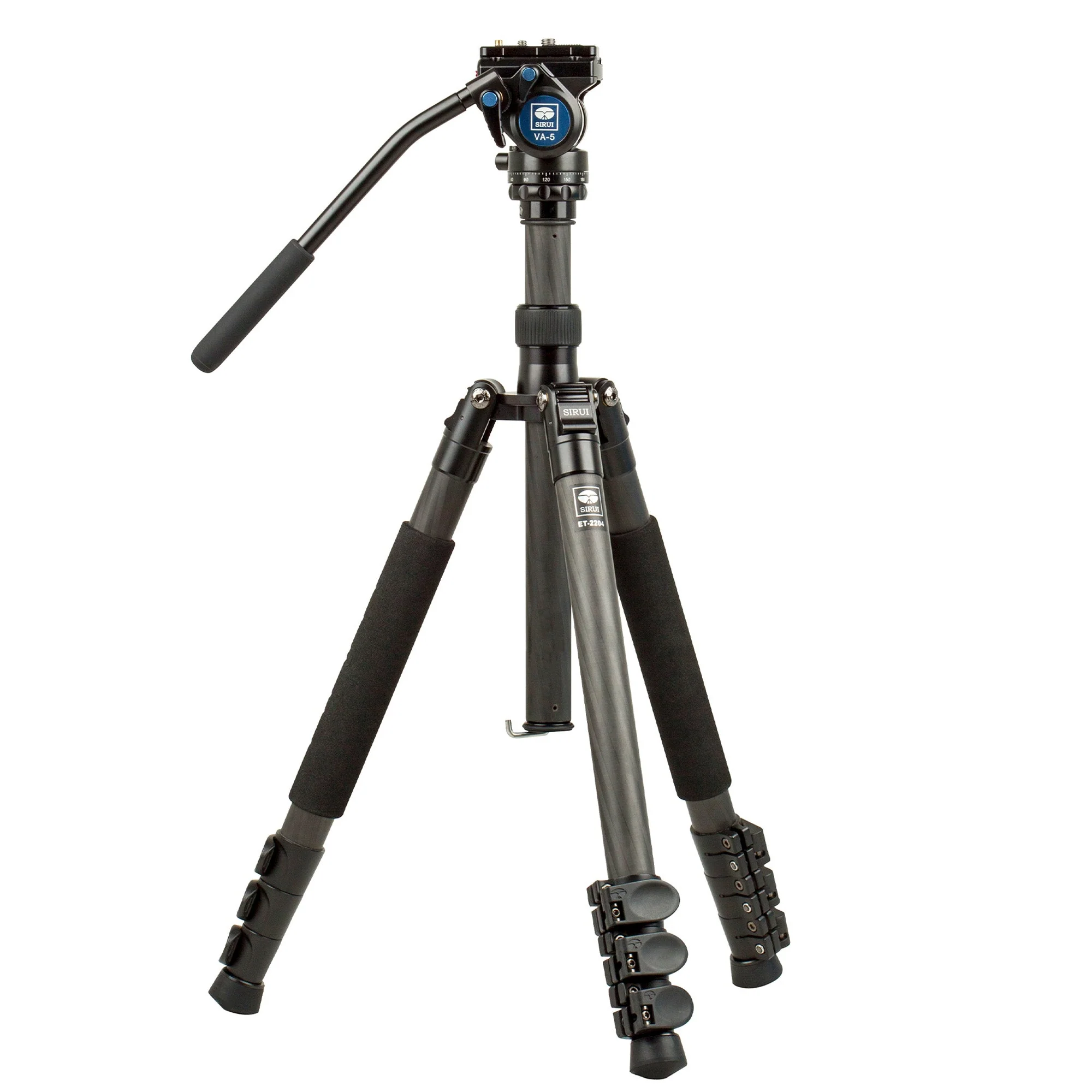 SIRUI ET-2204 Easy Traveler - Carbon Dreibeinstativ mit Videokopf VA-5