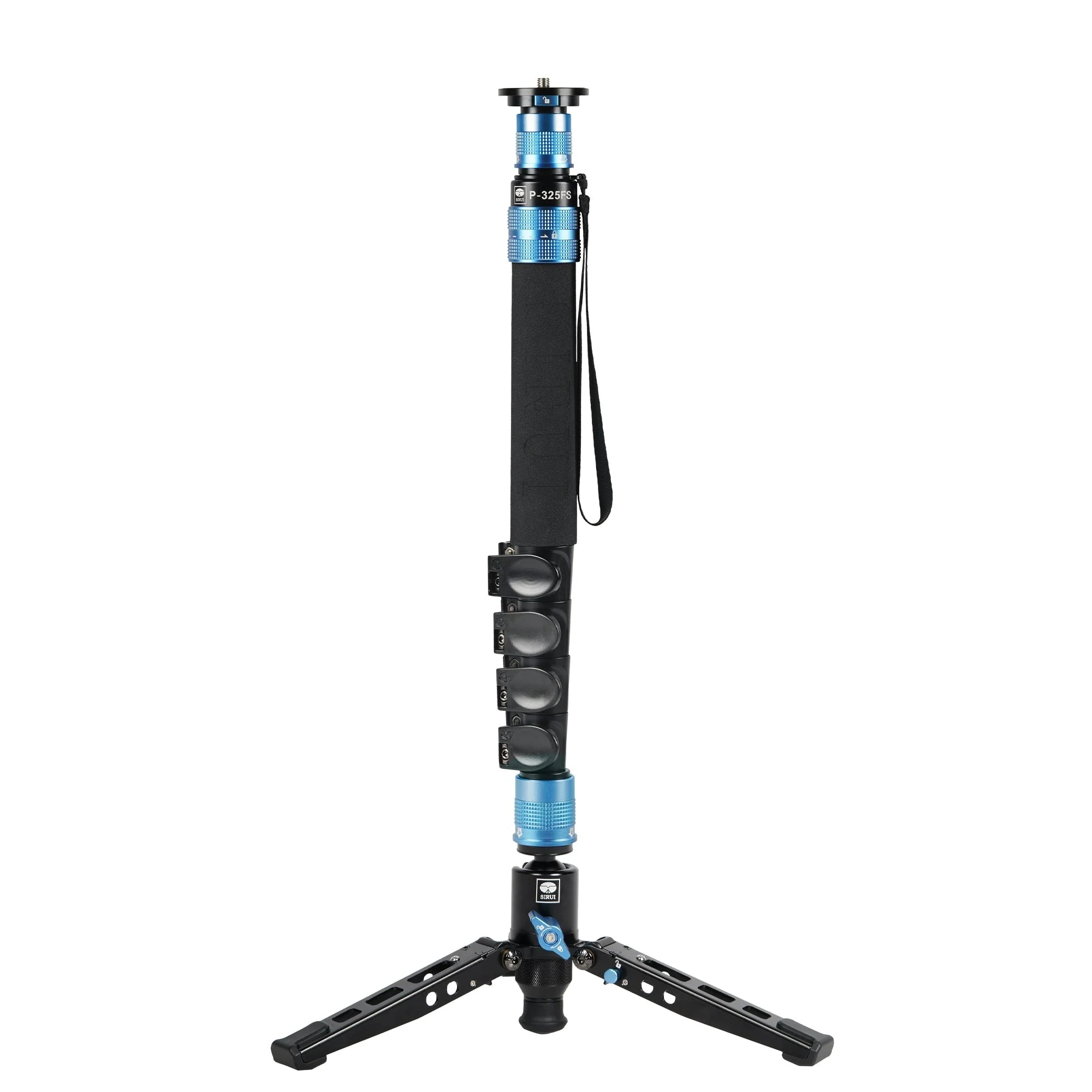SIRUI P-325FS Carbon Einbeinstativ 149,5 cm mit Standspinne + Videoneiger VH-10 - Image 3