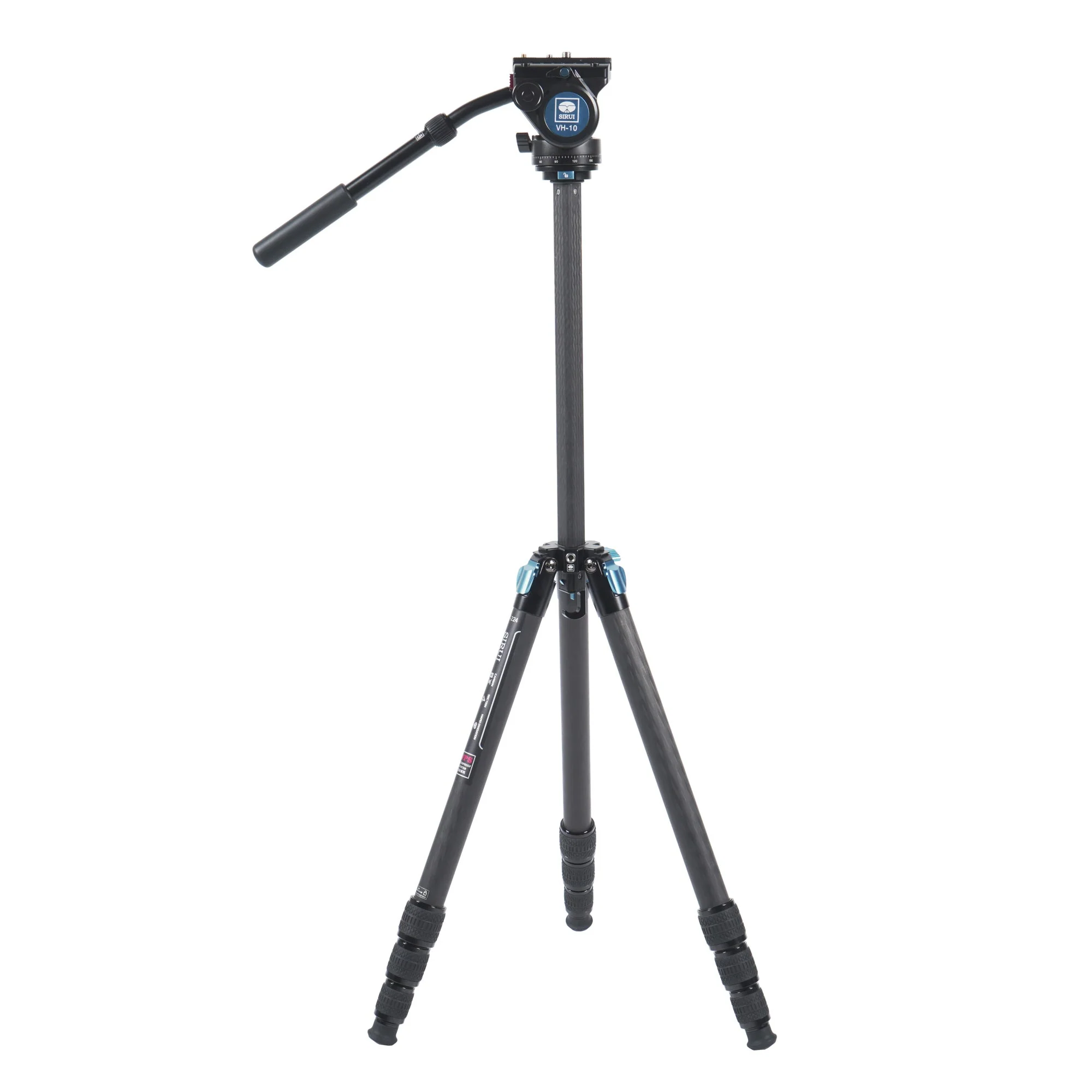 SIRUI ST-224 Superb Travel Dreibeinstativ Carbon 185 cm mit Videokopf VH-10 wasserdicht ST-Serie - Image 2