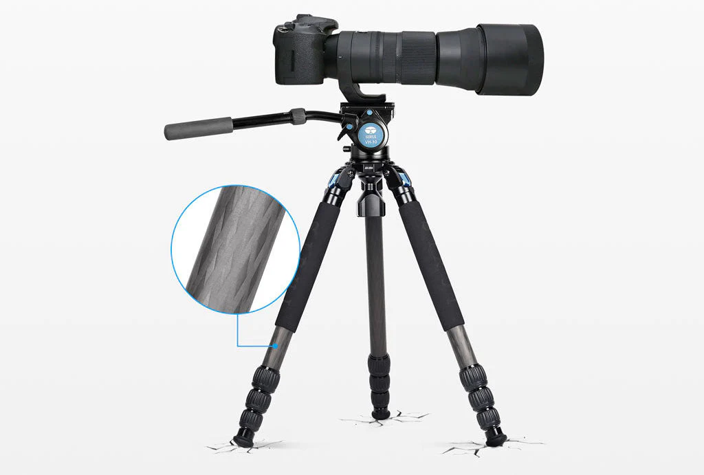 SIRUI AR-3204 Explorer 2in1 Dreibeinstativ Carbon mit 15m Leveling Base 150 cm hoch - AR-Serie - Image 2