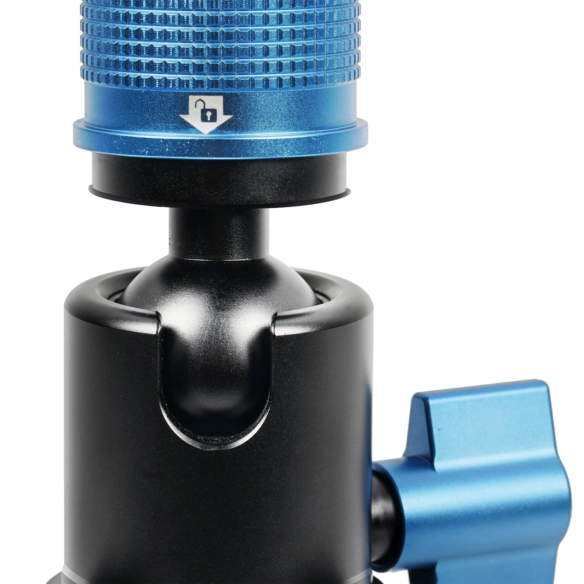 SIRUI P-424FS Carbon Einbeinstativ 168 cm mit Standspinne + Videoneiger VA-5 - Image 6