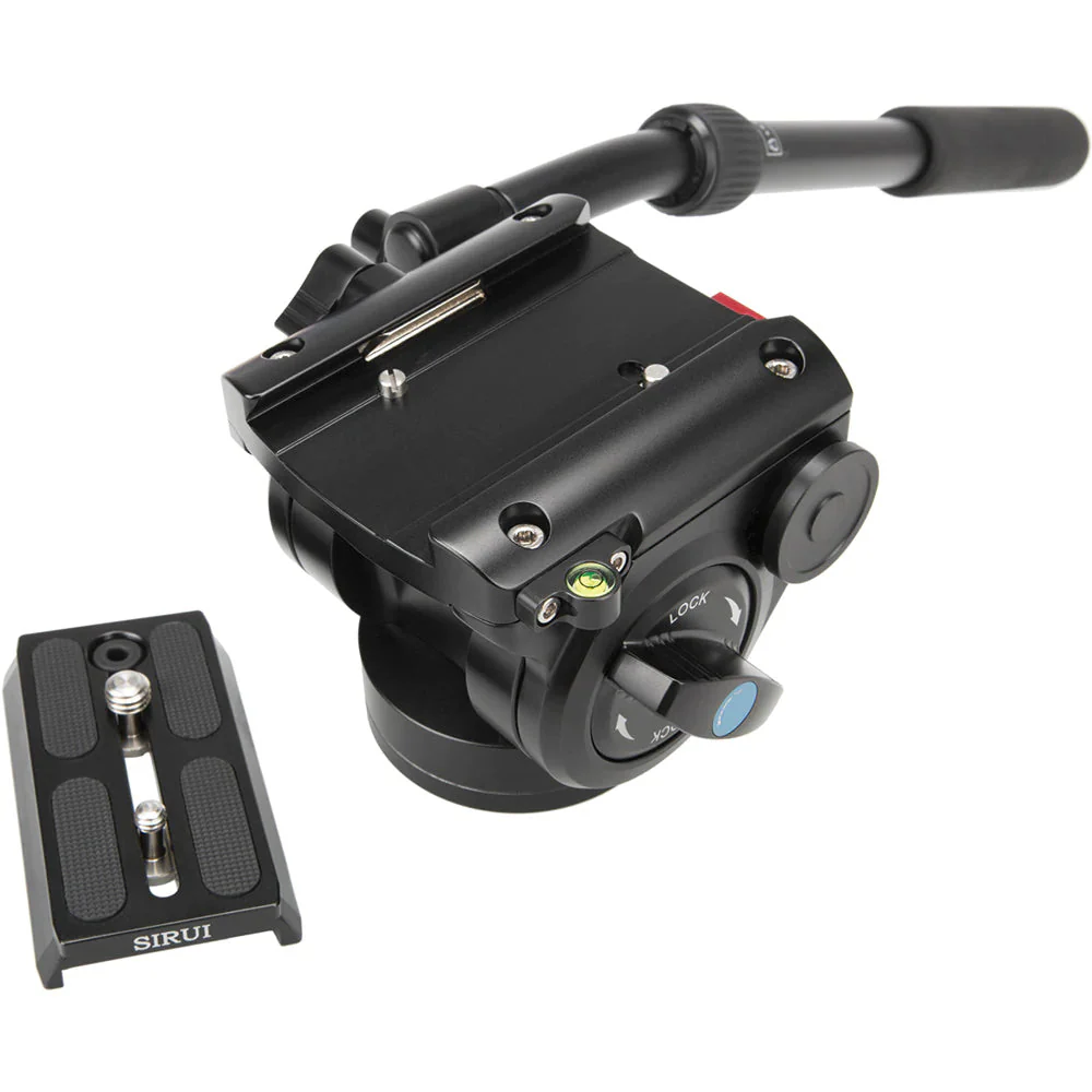SIRUI P-424FS Carbon Einbeinstativ 170 cm mit Standspinne + Videoneiger VH-10 - Image 15