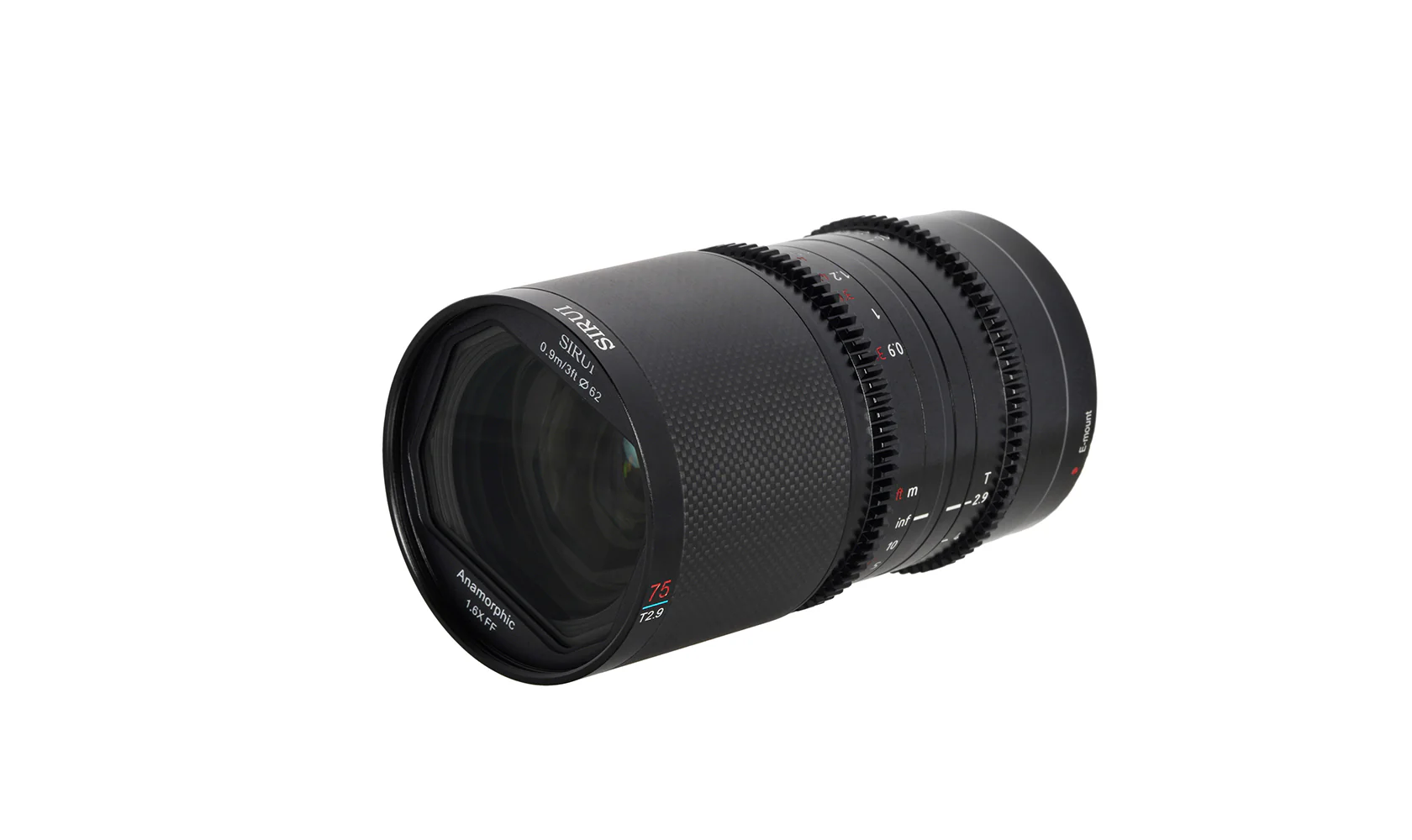 B-WARE SIRUI Saturn 35/50/75mm T2.9 1.6x anamorphotes Carbon-Vollformat-Objektiv - for diverse Kameraanschlosse B-WARE - Image 8